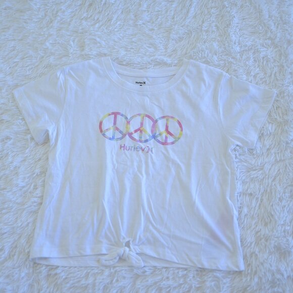 Hurley Girl's Peace Tee Shirt Size L - Picture 1 of 3